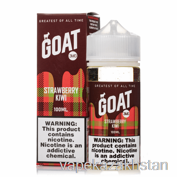 Vape Kazakhstan Strawberry Kiwi - Goat E-Liquid - 100mL 3mg